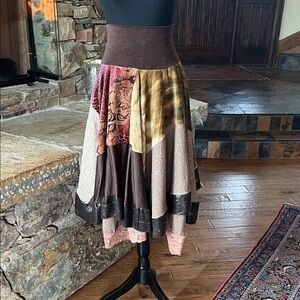 Marcia Bloom One of a kind Patchwork Skirt